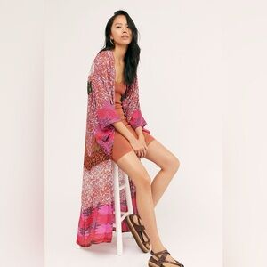 Free People Seven Wonders maxi kimono duster